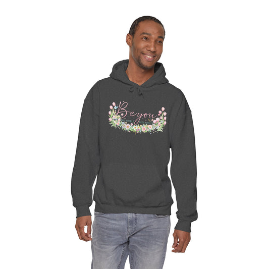 Bougainvillea Floral Hoodie — Pastel Garden Comfort Sweatshirt
