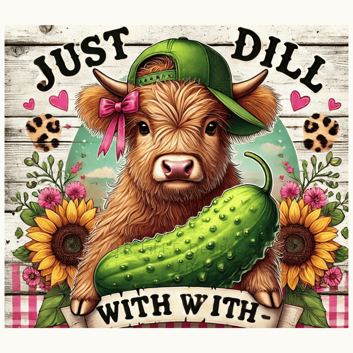 Just Dill With It Cow and Pickle 20oz Tumbler