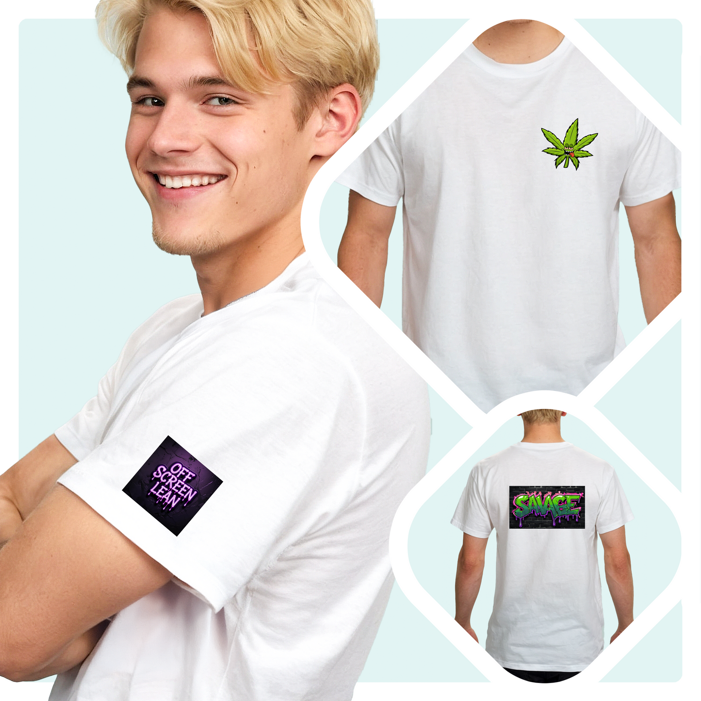 Gilden Savage T-shirt Off Screen Lean Lets get lit