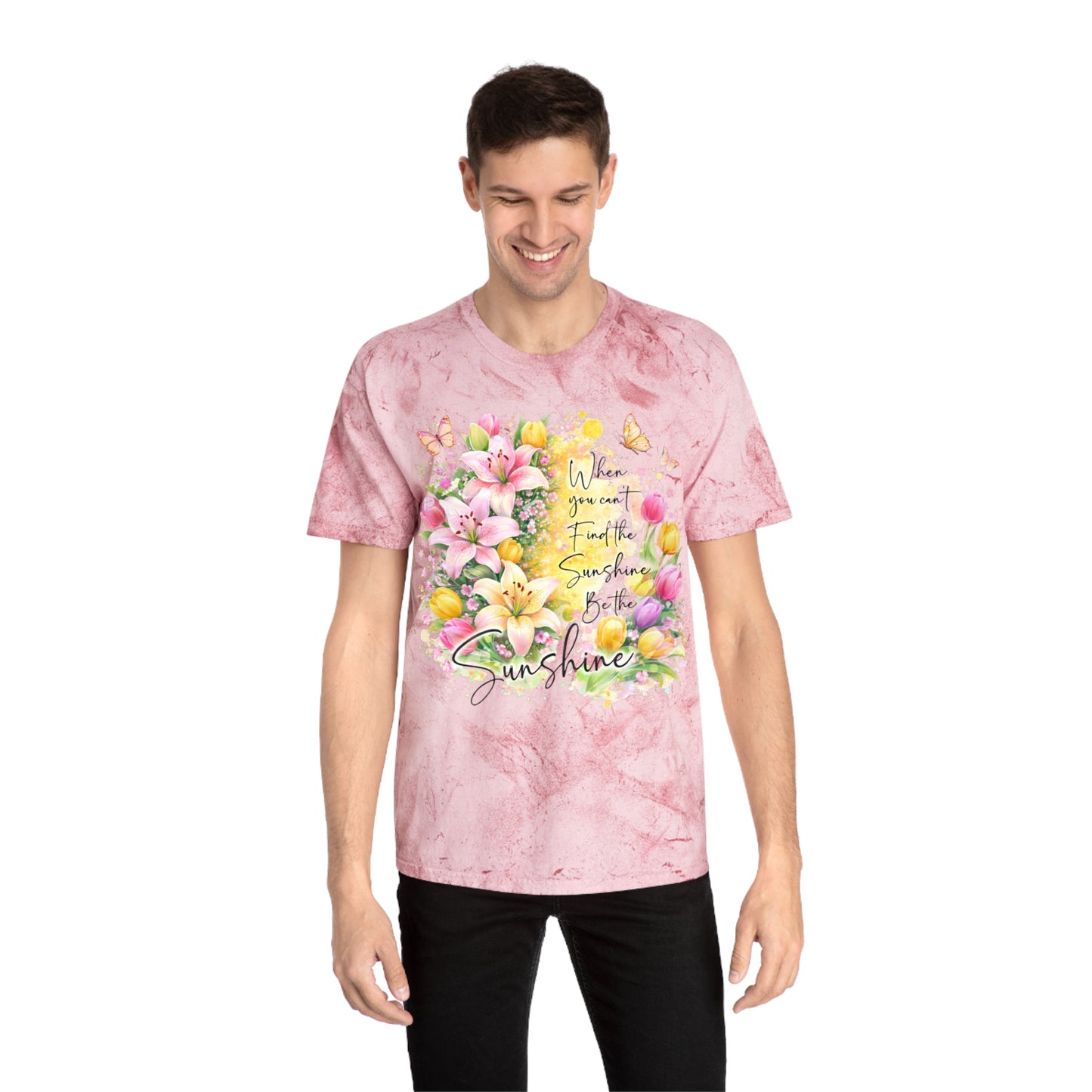 Sunshine Floral T-Shirt — "When you can’t find the sunshine, be the sunshine" Garden Tee