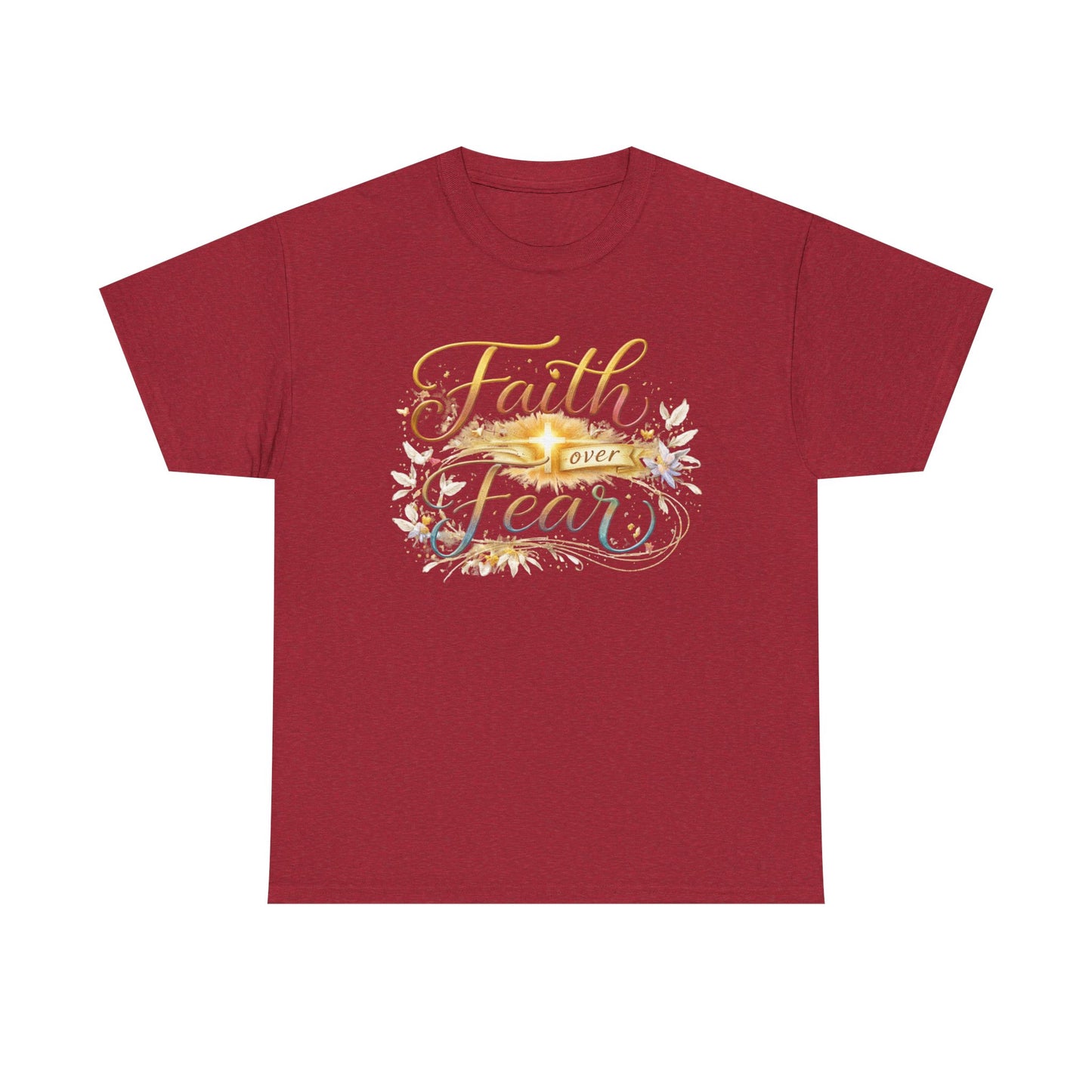 Faith Over Fear T-Shirt — Inspirational Christian Graphic Tee