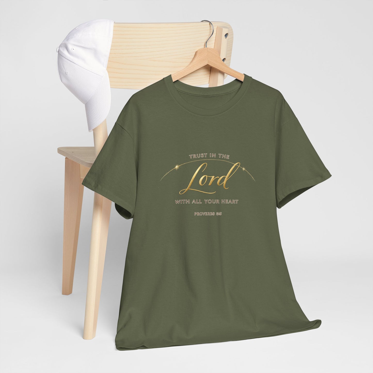 Faith Tee — "Trust in the Lord with All Your Heart" Christian Inspirational T‑Shirt