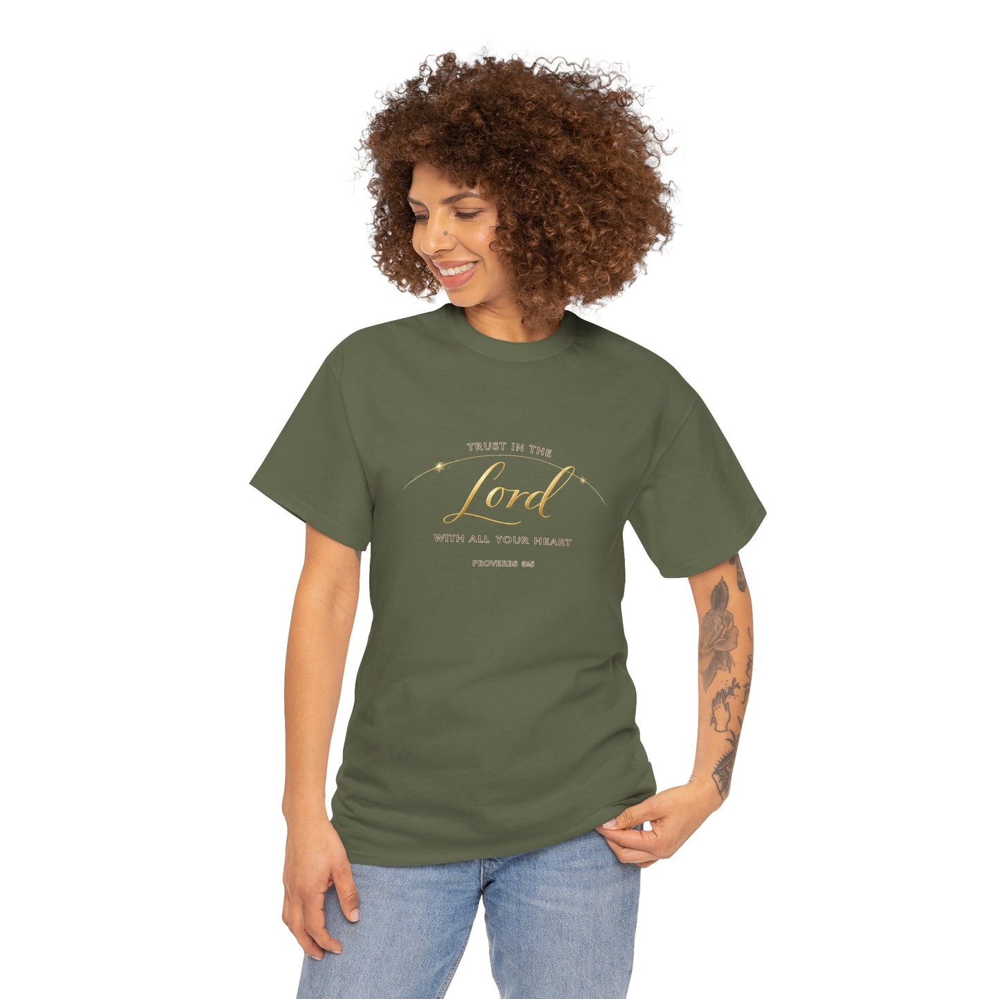 Faith Tee — "Trust in the Lord with All Your Heart" Christian Inspirational T‑Shirt