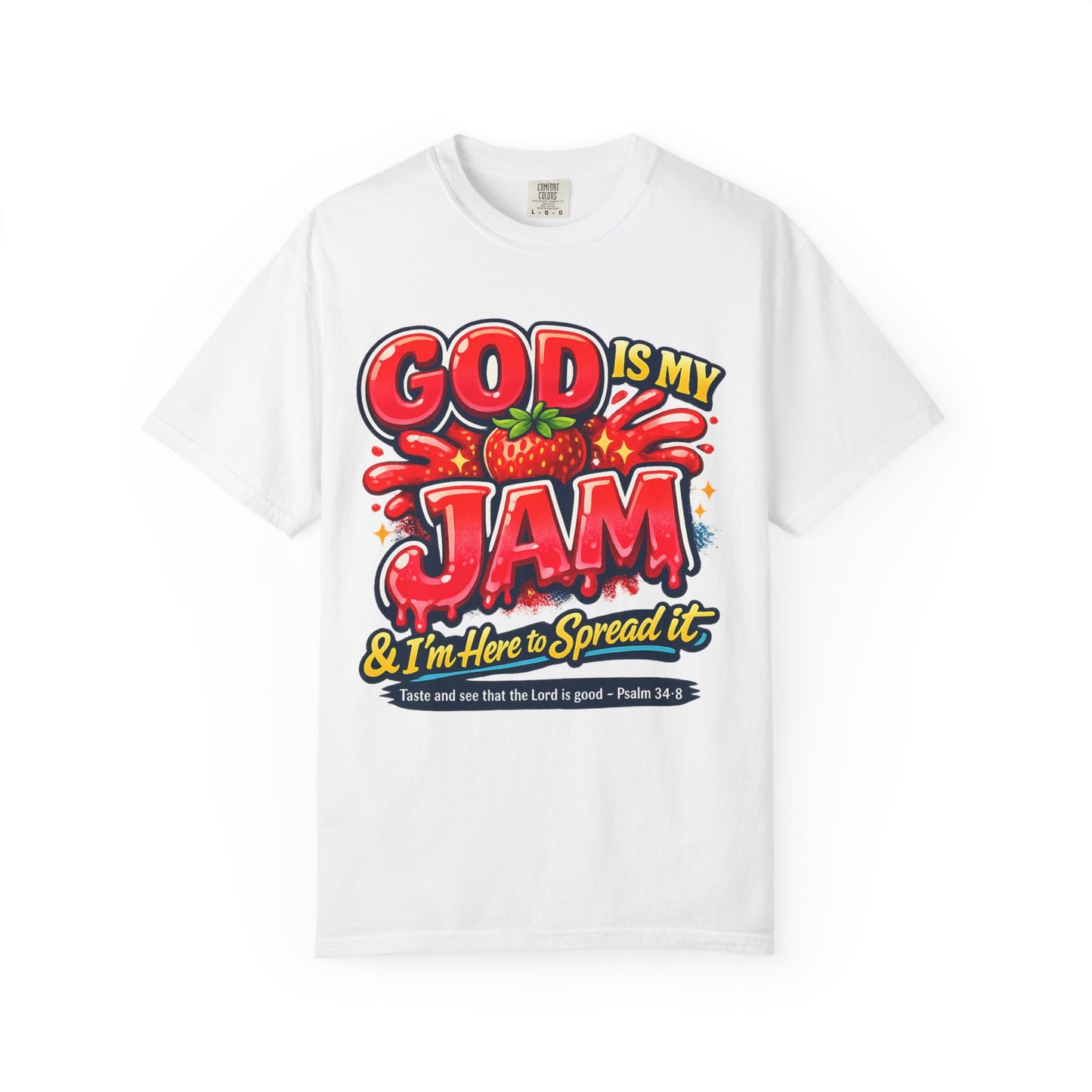 God Is My Jam T-Shirt — "God Is My Jam & I’m Here to Spread It" Christian Graphic Tee