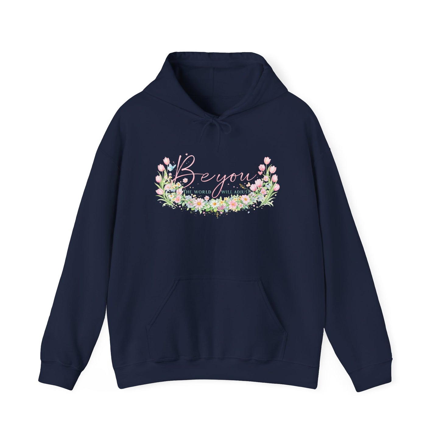 Bougainvillea Floral Hoodie — Pastel Garden Comfort Sweatshirt
