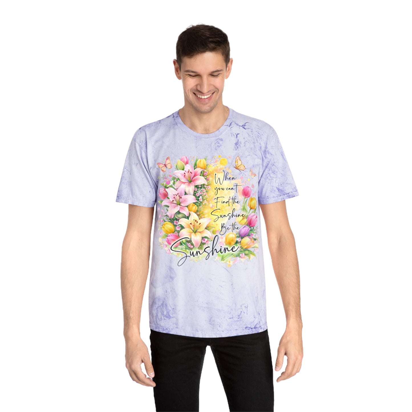 Sunshine Floral T-Shirt — "When you can’t find the sunshine, be the sunshine" Garden Tee