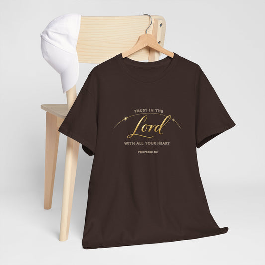 Faith Tee — "Trust in the Lord with All Your Heart" Christian Inspirational T‑Shirt