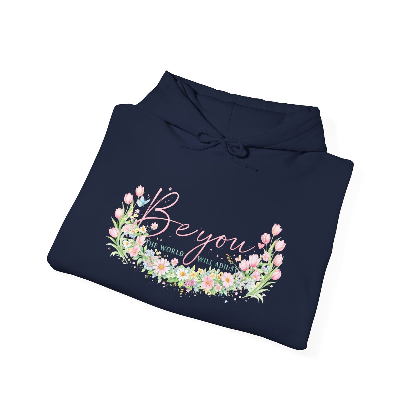 Bougainvillea Floral Hoodie — Pastel Garden Comfort Sweatshirt