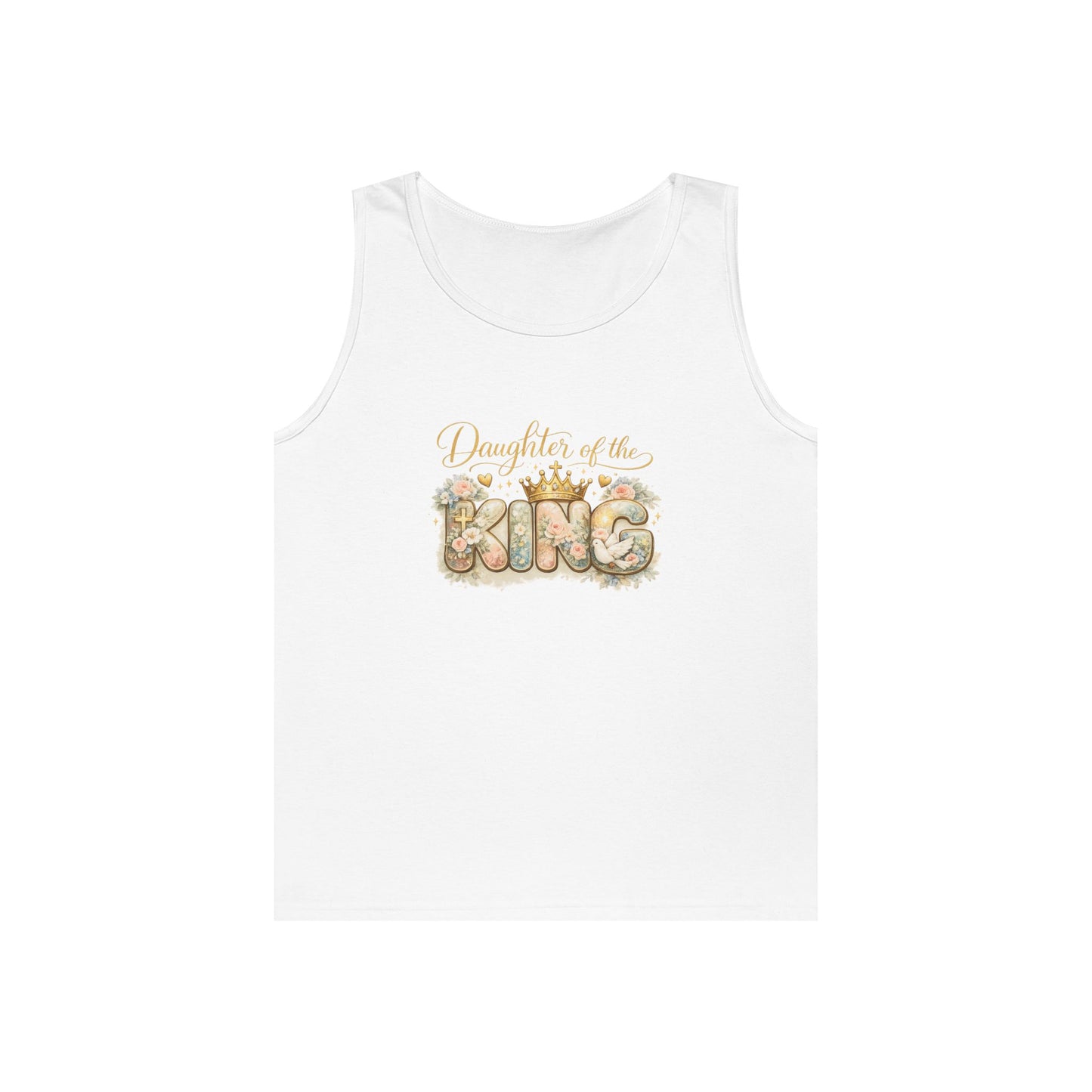Daughter of the King Floral Tank Top
