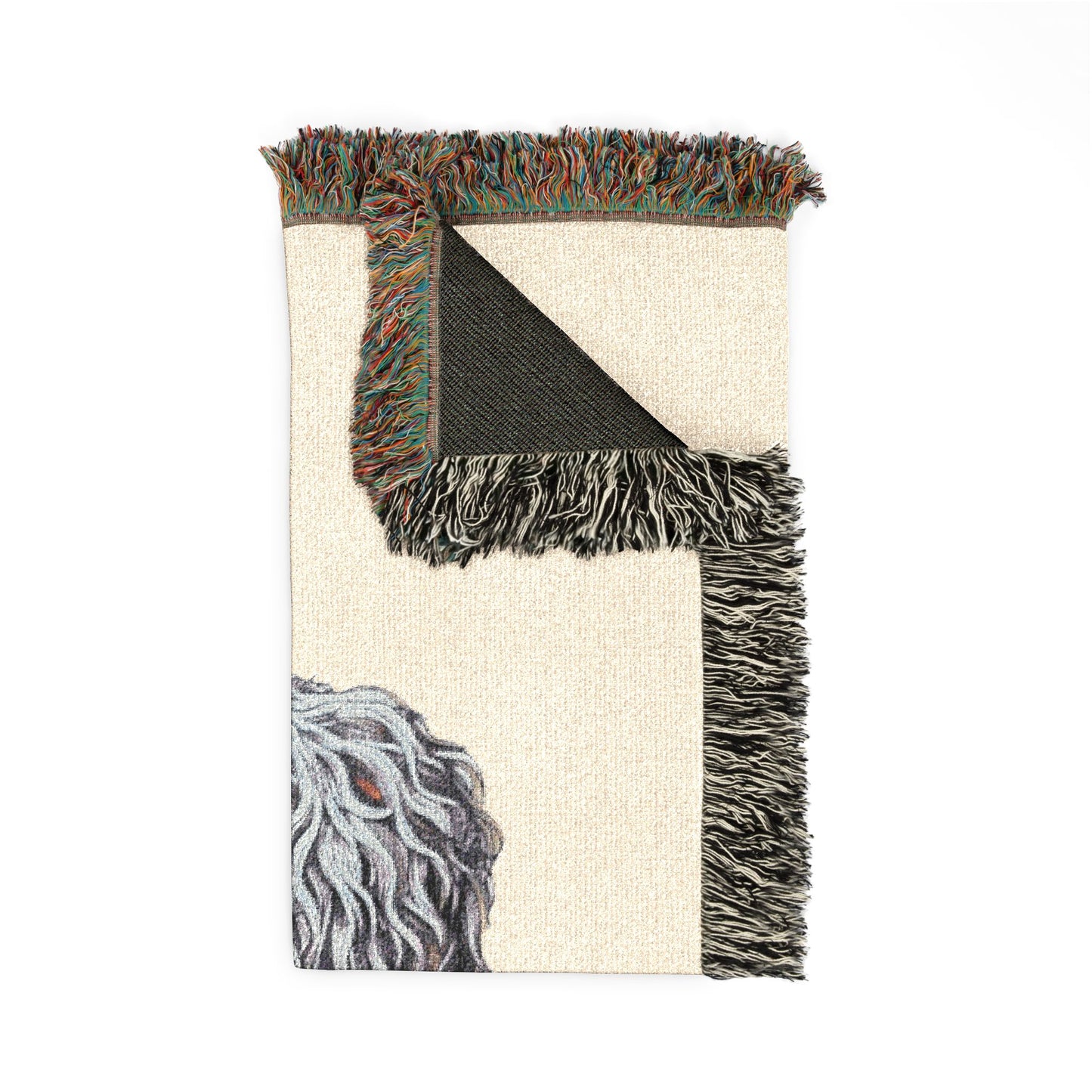 Highland Cow Woven Throw Blanket — Rustic Farmhouse Cozy Home Decor