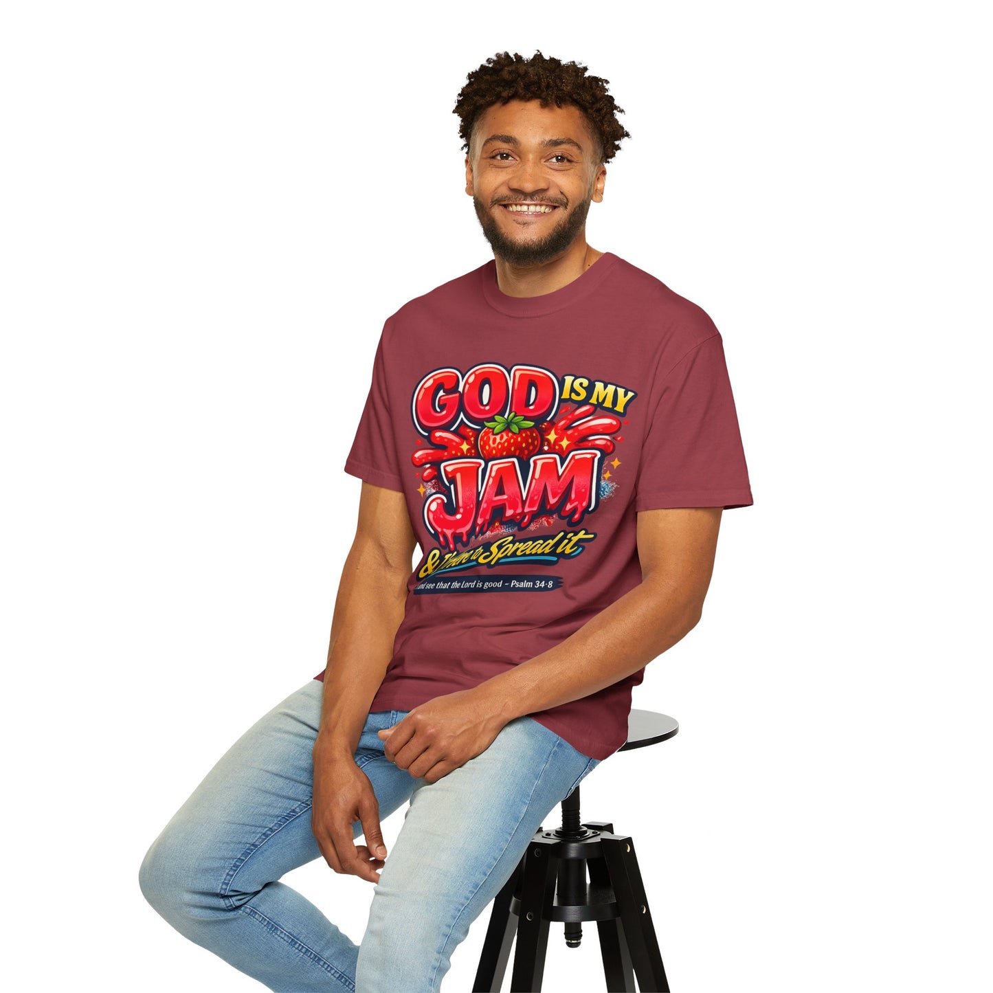 God Is My Jam T-Shirt — "God Is My Jam & I’m Here to Spread It" Christian Graphic Tee