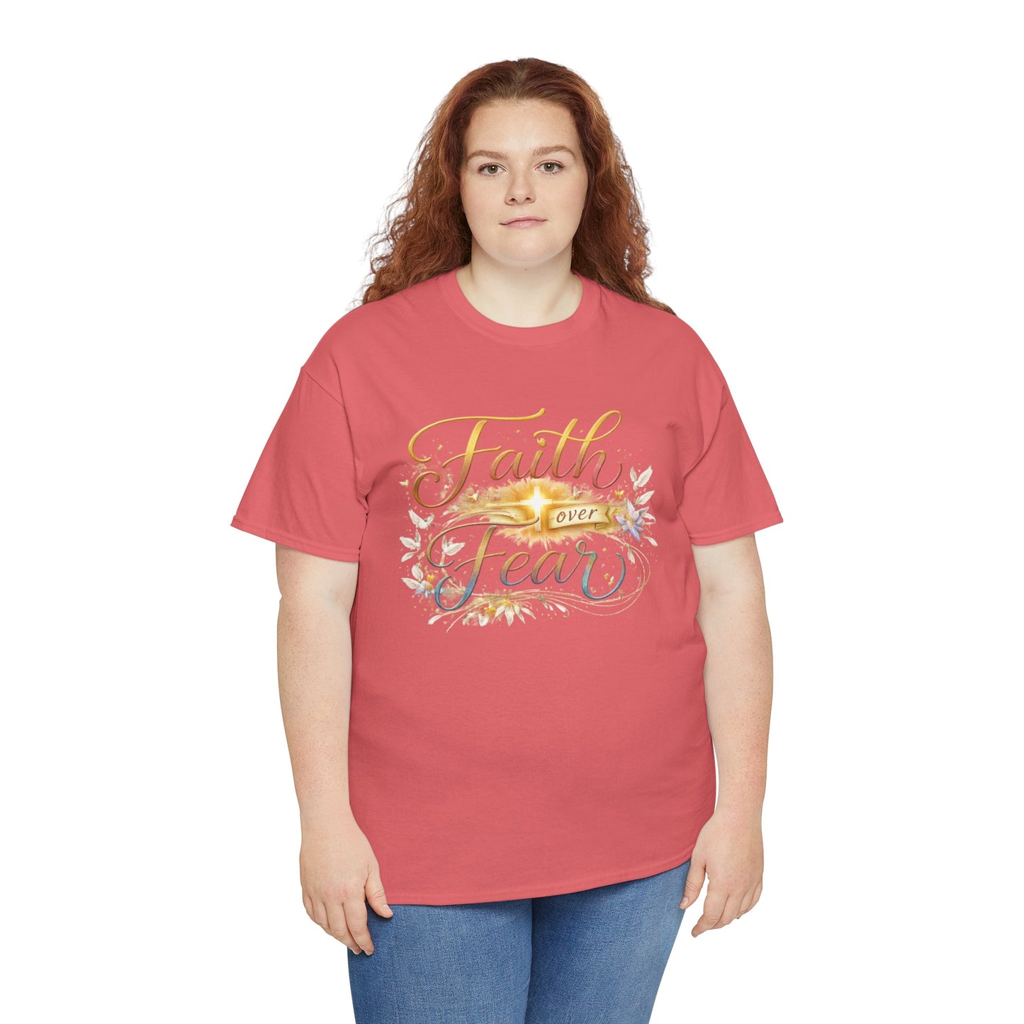 Faith Over Fear T-Shirt — Inspirational Christian Graphic Tee