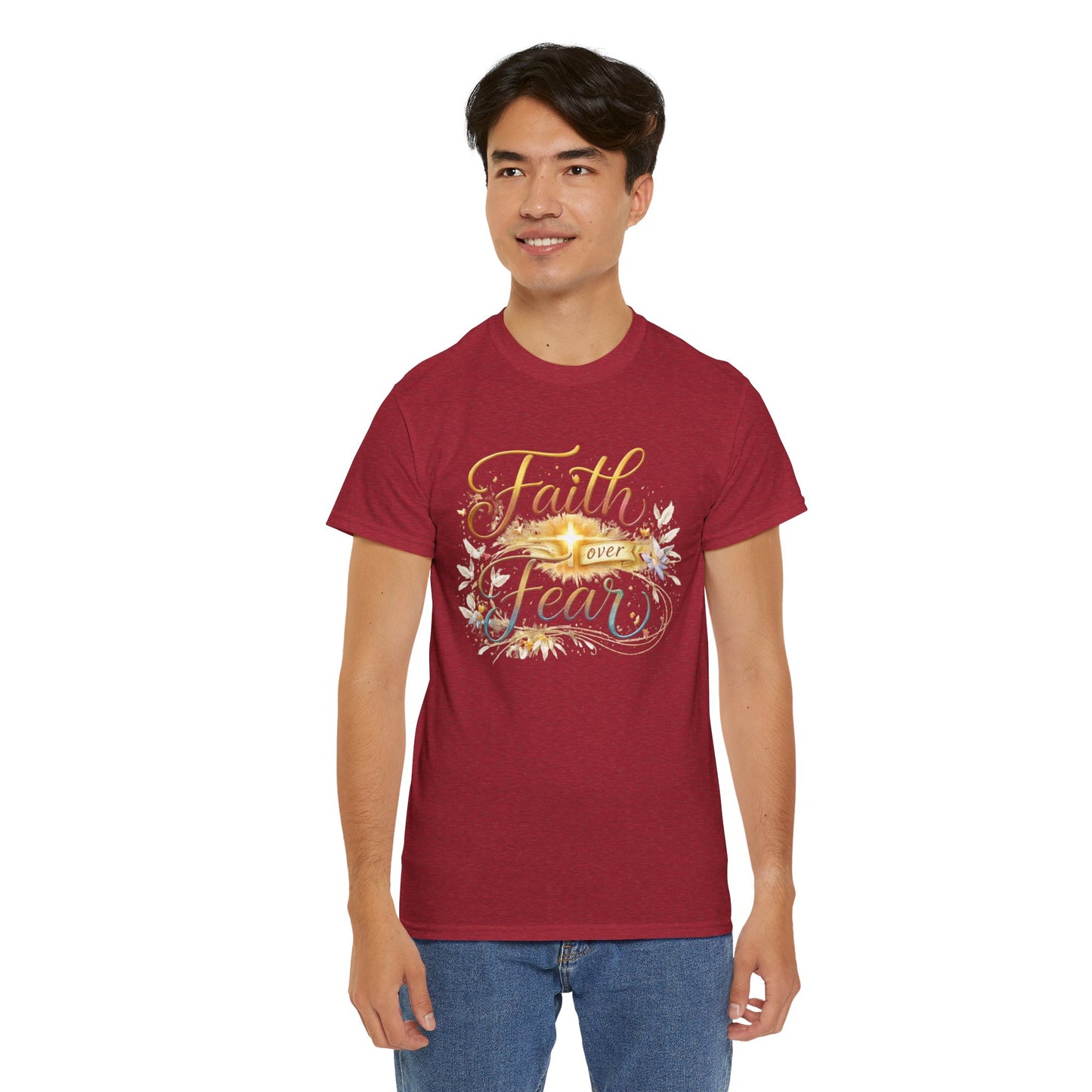 Faith Over Fear T-Shirt — Inspirational Christian Graphic Tee