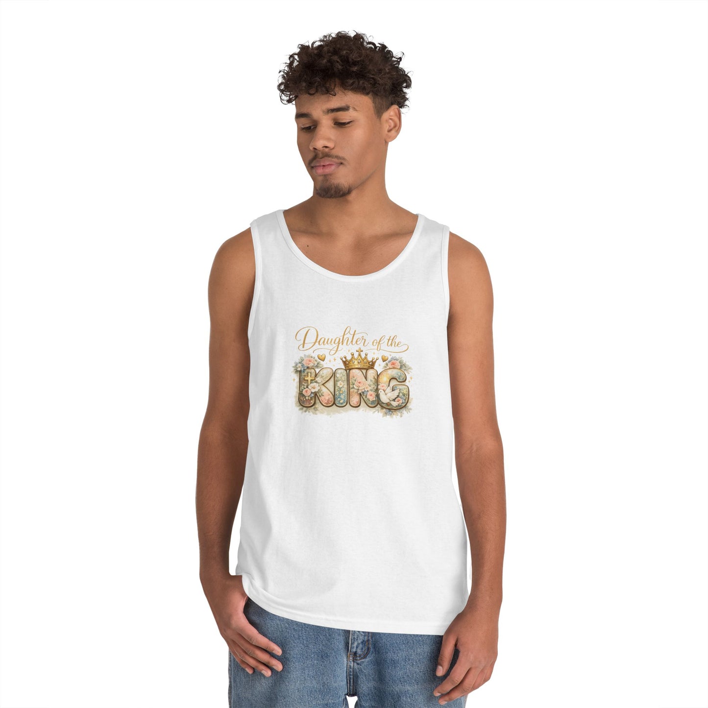 Daughter of the King Floral Tank Top