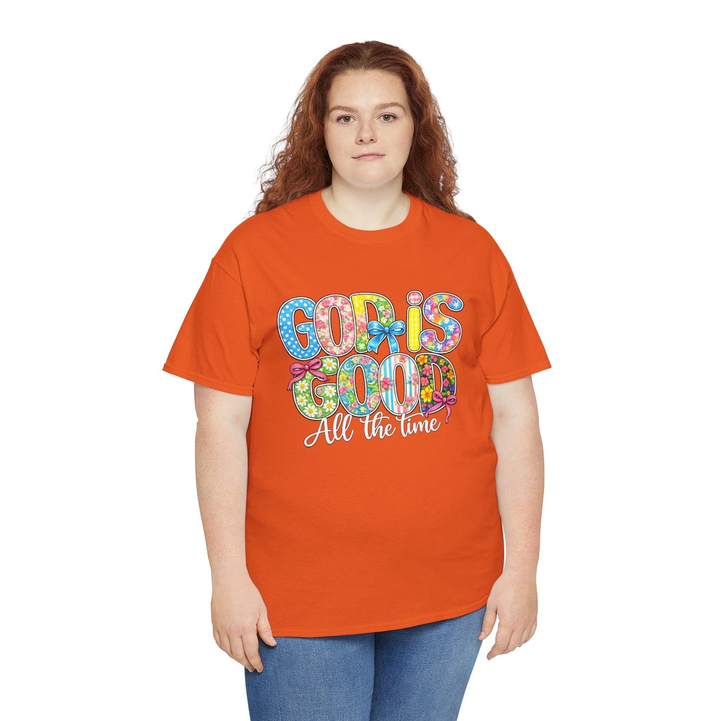 God Is Good All The Time T-Shirt — Colorful Faith Graphic Tee
