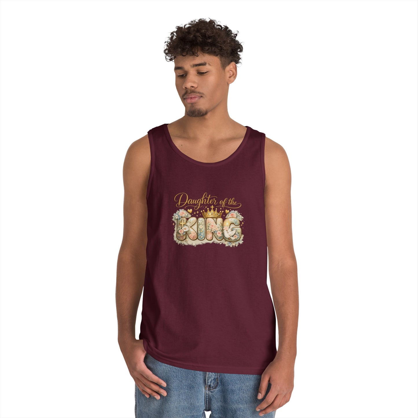 Daughter of the King Floral Tank Top