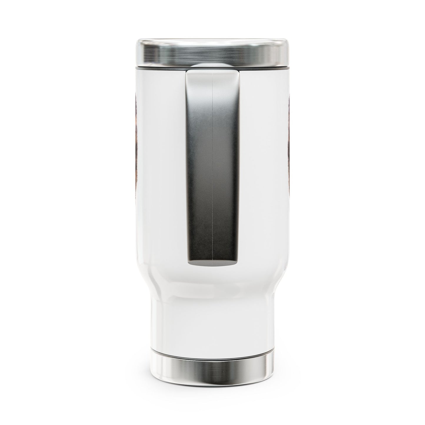 Christian Cross Travel Mug – 'Unashamed' Desert Sunrise 14oz Stainless Steel