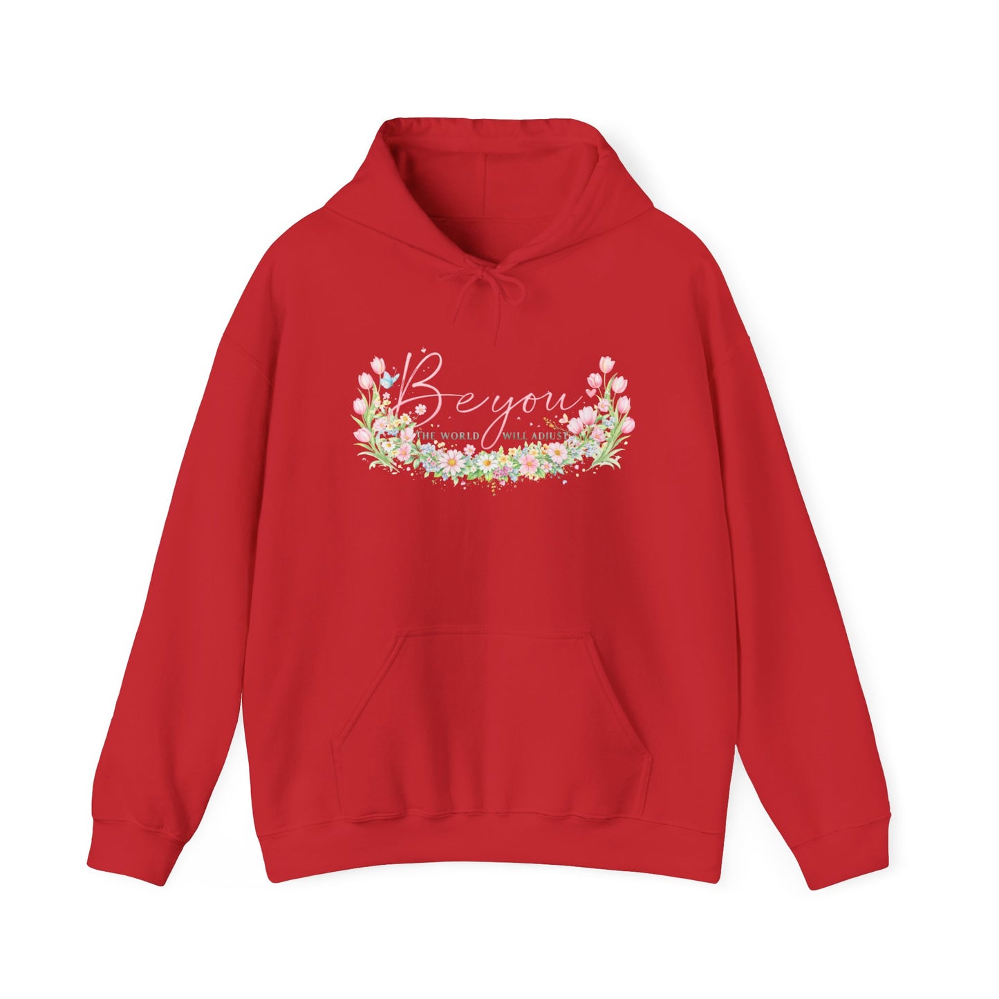 Bougainvillea Floral Hoodie — Pastel Garden Comfort Sweatshirt
