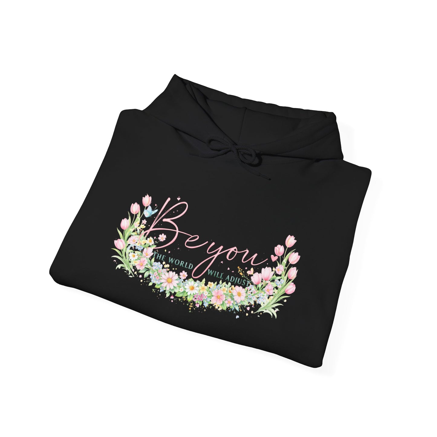 Bougainvillea Floral Hoodie — Pastel Garden Comfort Sweatshirt