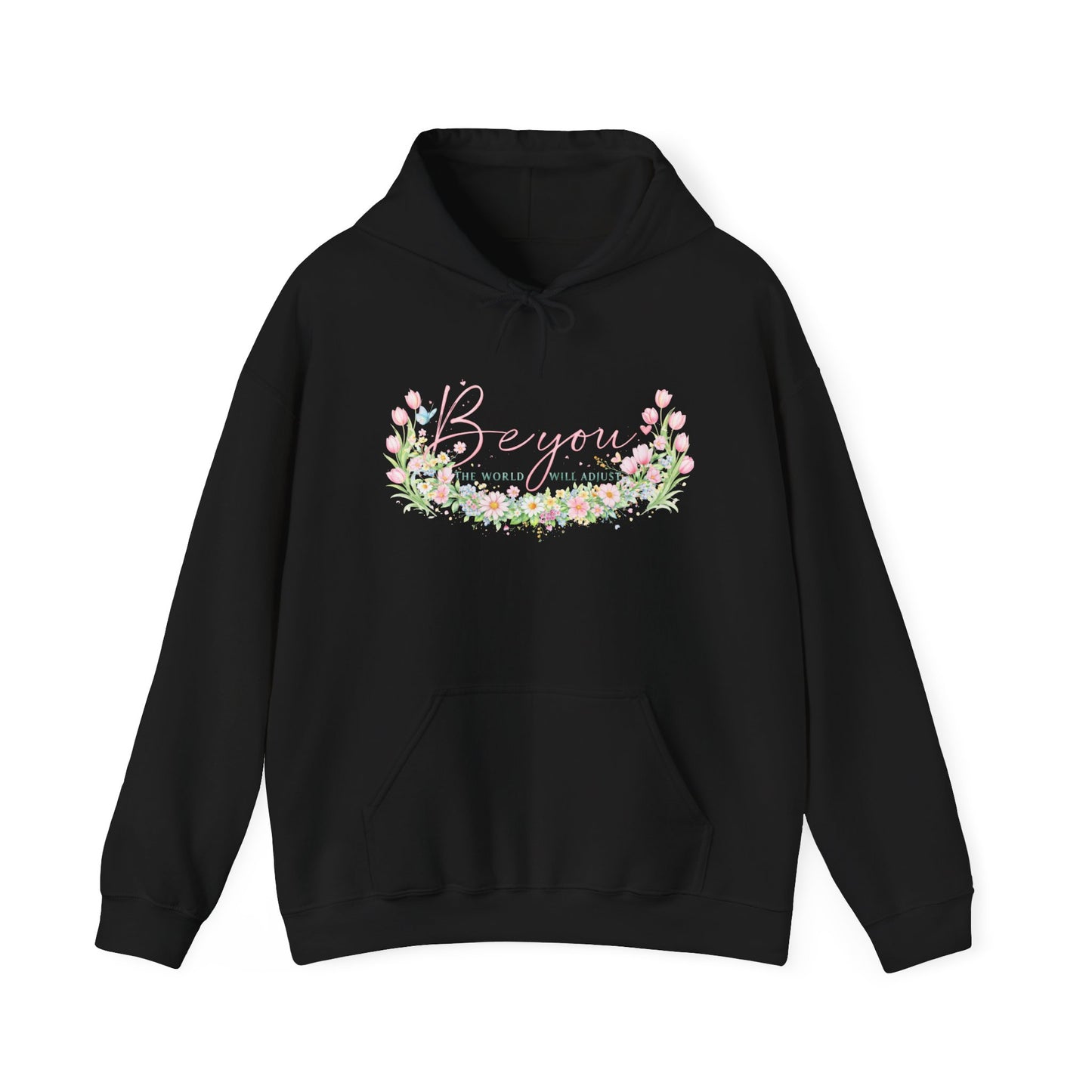 Bougainvillea Floral Hoodie — Pastel Garden Comfort Sweatshirt
