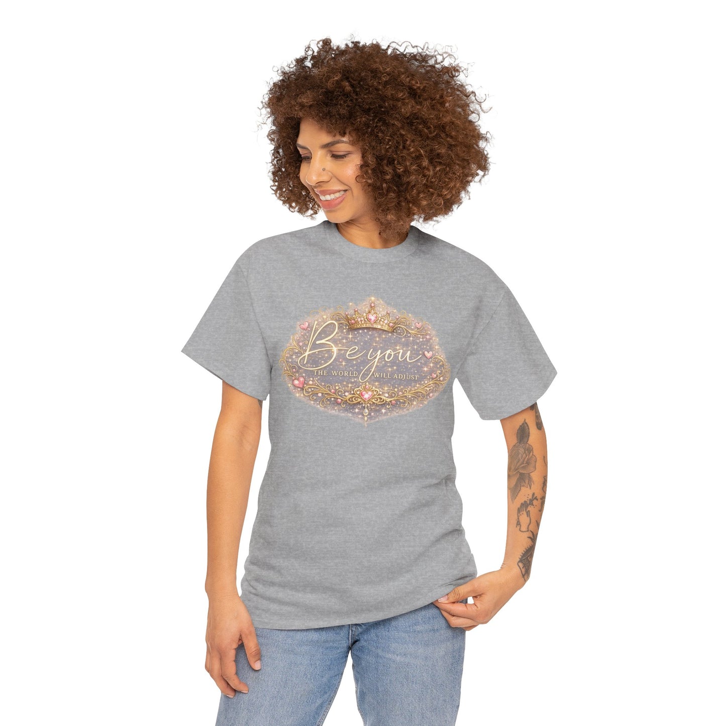 Be You Graphic T‑Shirt — Inspirational Sparkle Tee