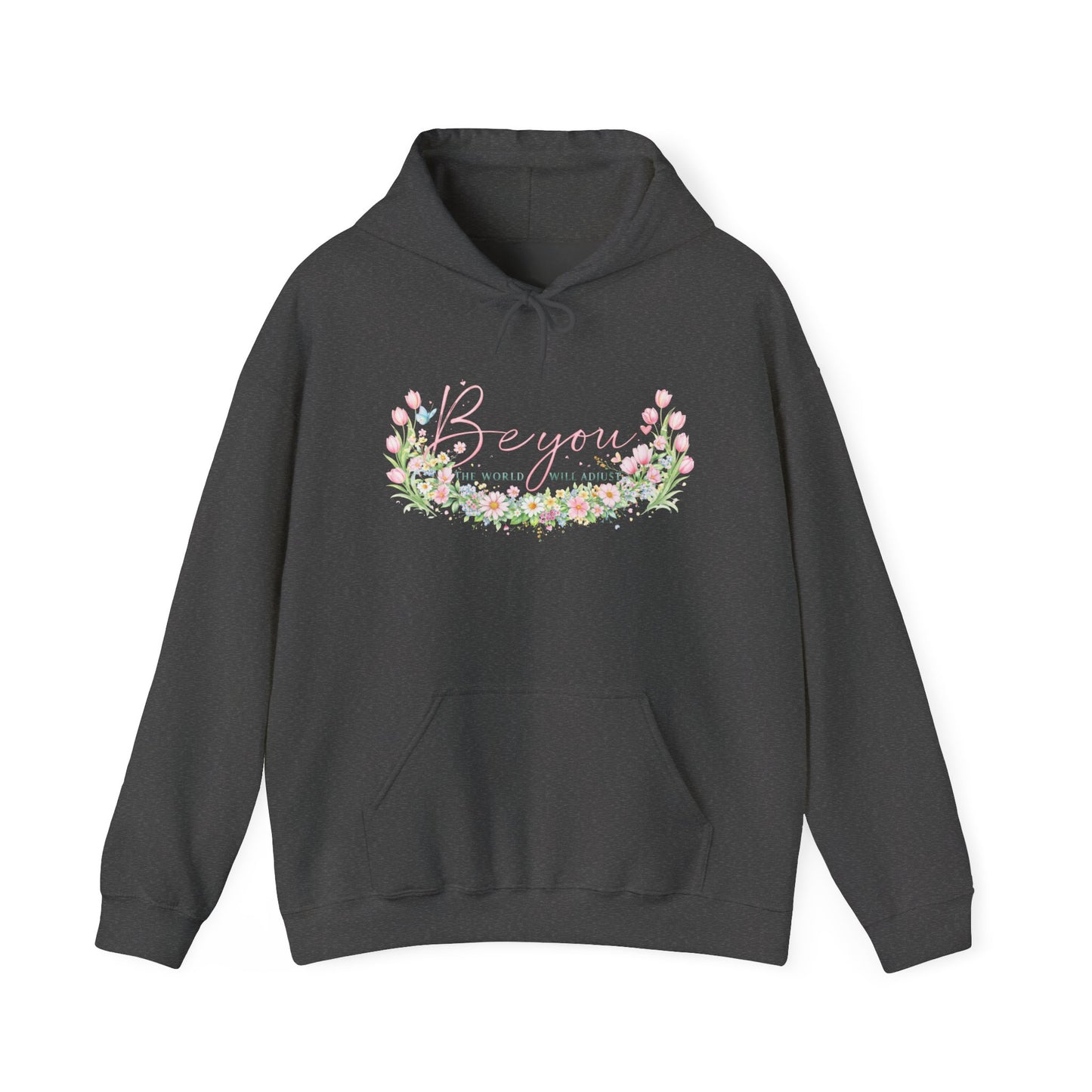 Bougainvillea Floral Hoodie — Pastel Garden Comfort Sweatshirt