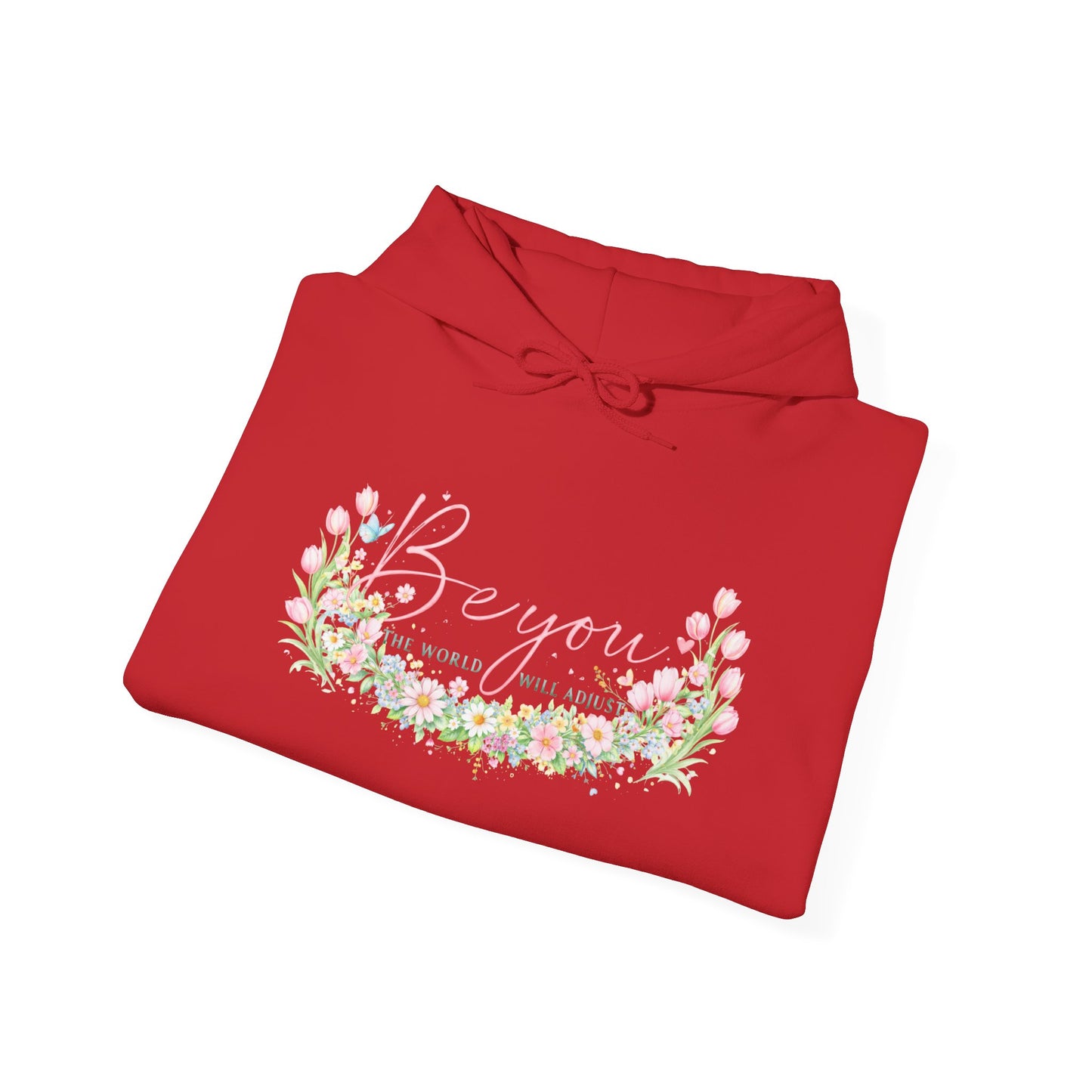 Bougainvillea Floral Hoodie — Pastel Garden Comfort Sweatshirt
