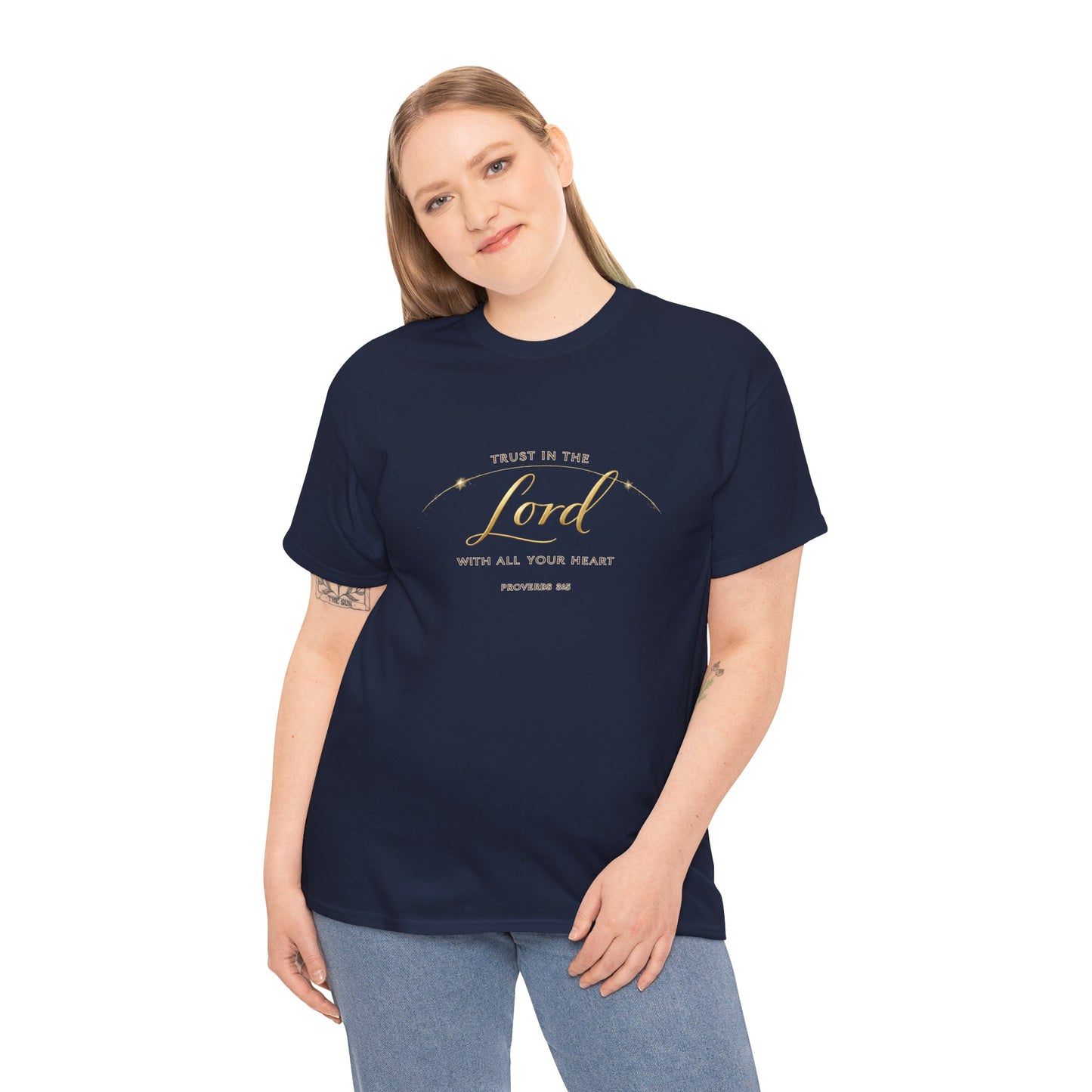 Faith Tee — "Trust in the Lord with All Your Heart" Christian Inspirational T‑Shirt