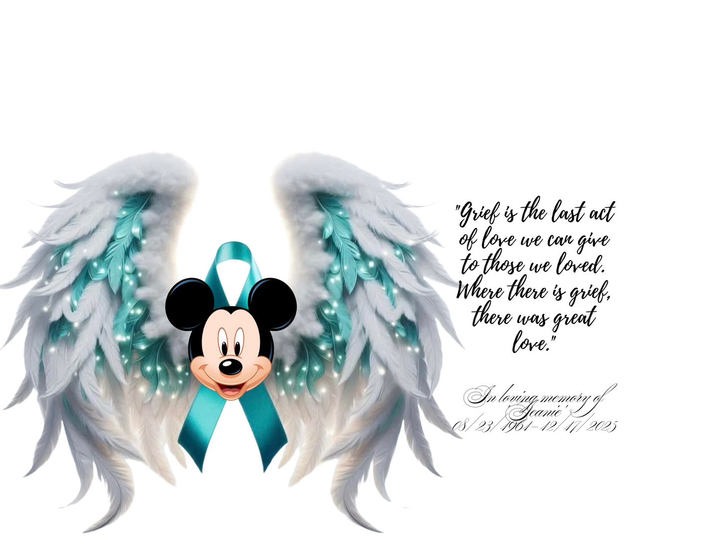 'Jeanie' Memorial Tumbler