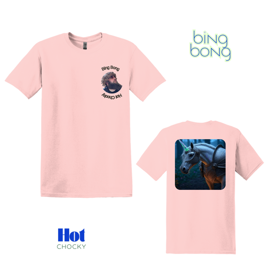 Couch Hopper Bing Bong Hot Chocky Pink Gilden Shirt