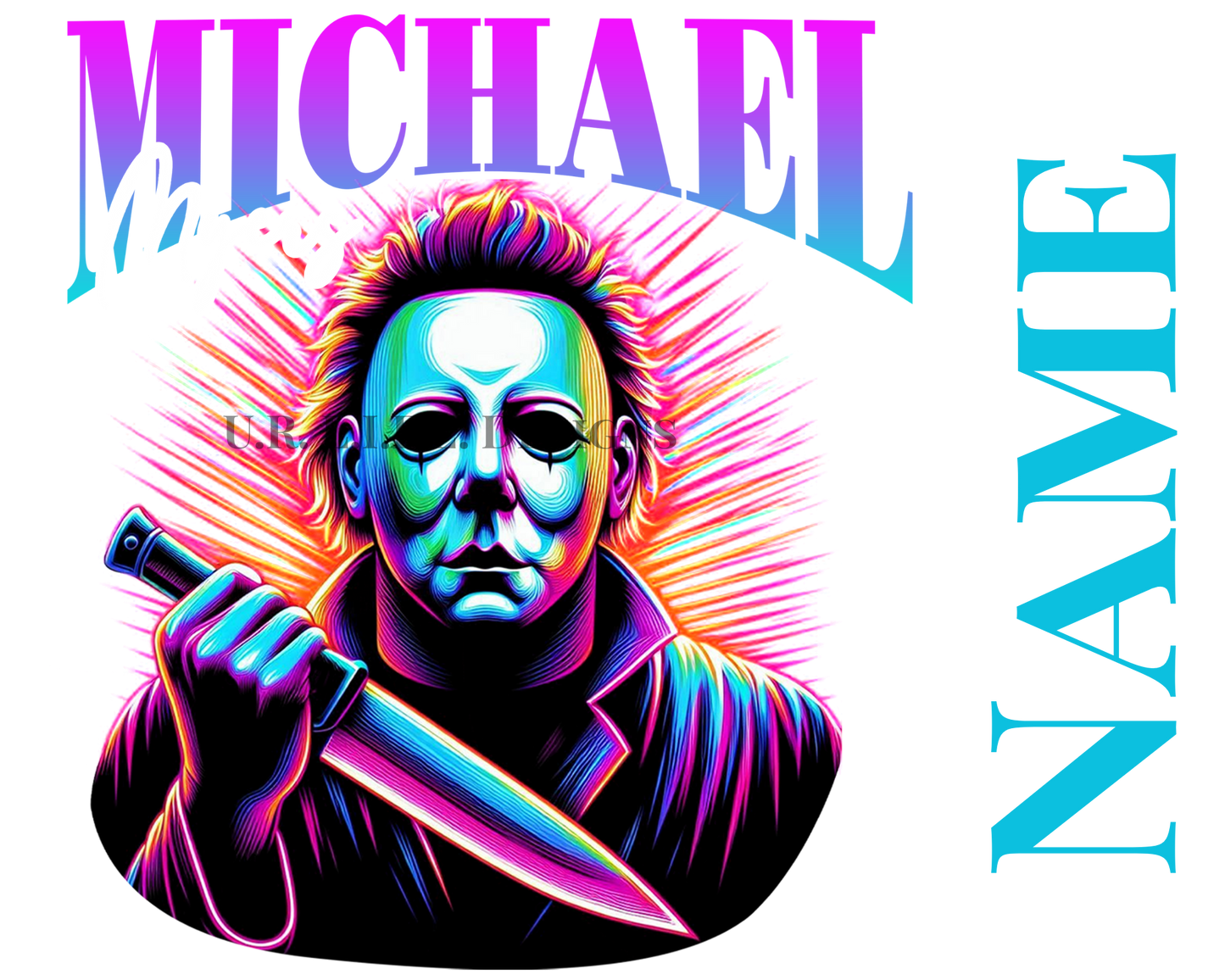Penny Wise, Jason, Freddy, Chucky or Michael Custom Name 20oz Tumbler