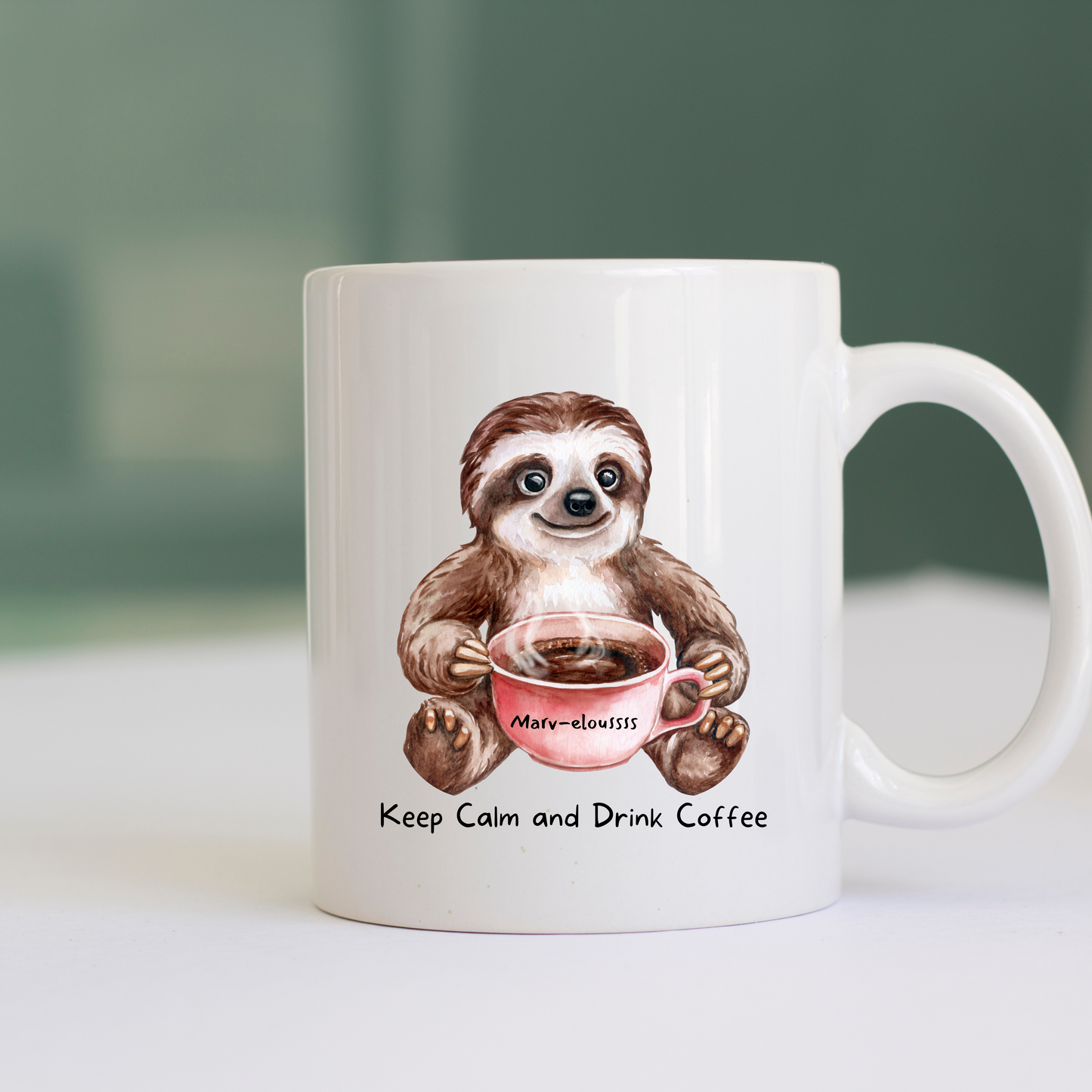Marv the Sloth 11oz Coffee Cup