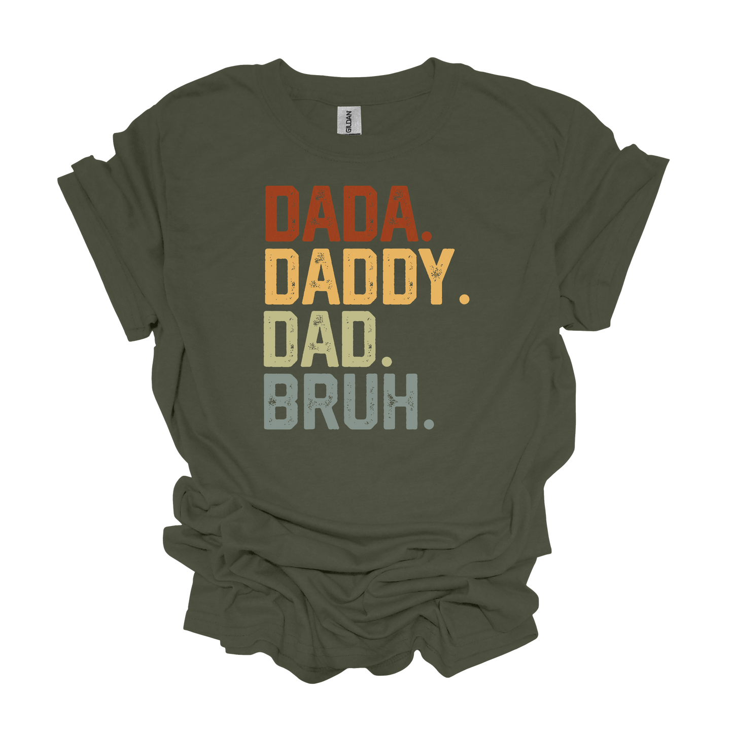 Gilden Dada Daddy Dad Bruh T-shirt Father's Day Gifts For Dad