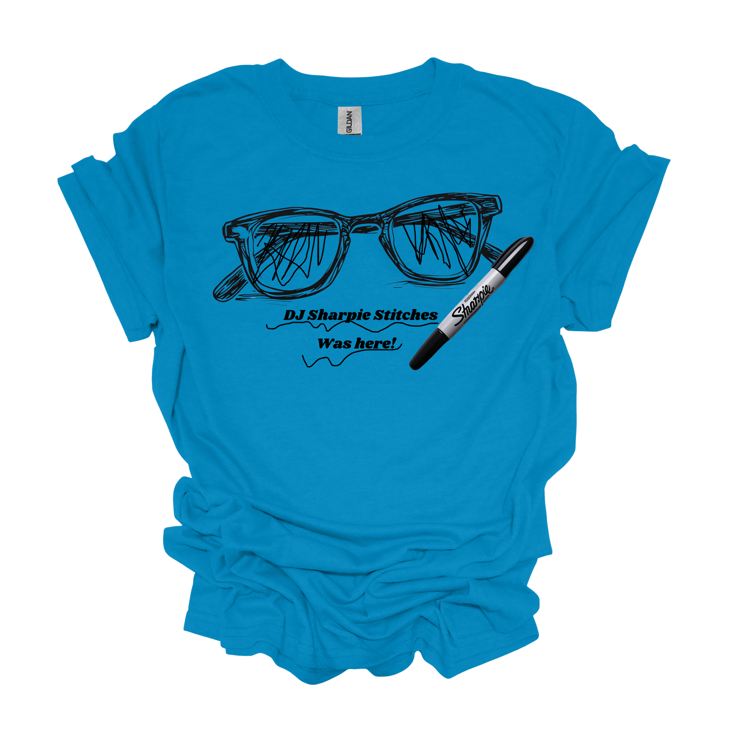 Gilden DJ Sharpie Stitches T-shirt