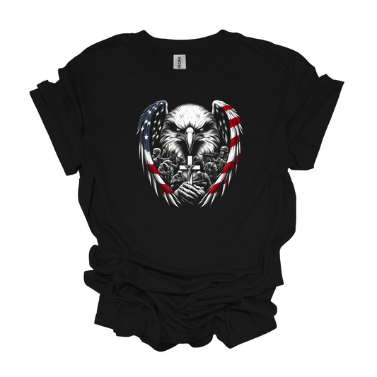 Gilden Eagle Military Prayer T-shirt