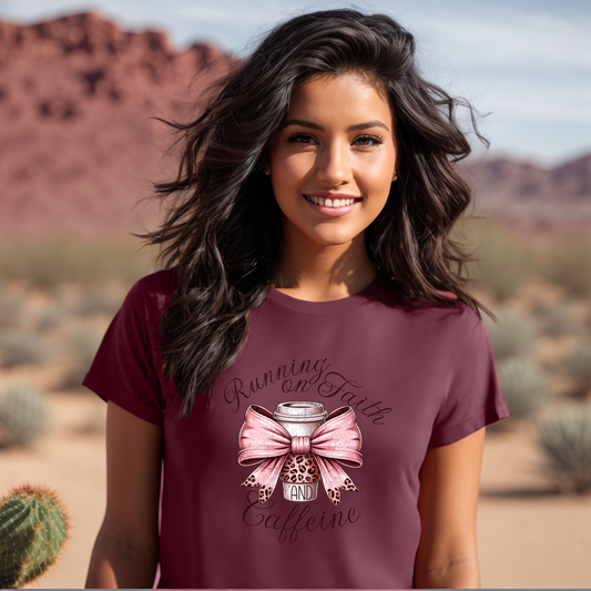 Running on Faith and Coffee T-Shirt
