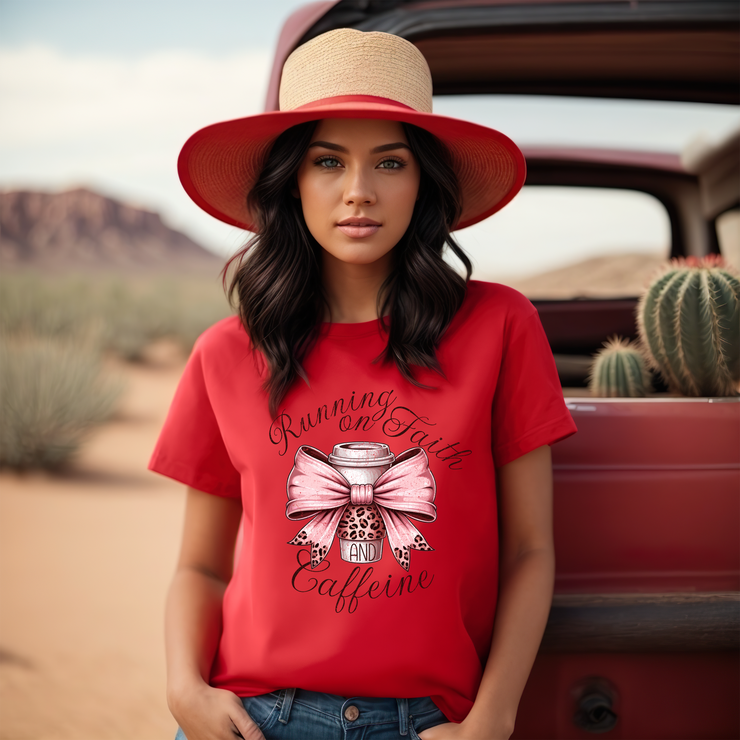 Running on Faith and Coffee T-Shirt